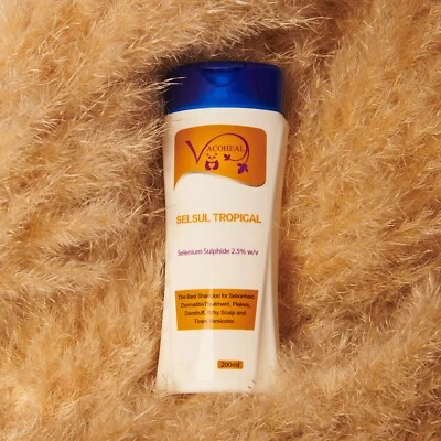 VACOHEAL Selsul Tropical 2.5% Selenium Sulphide shampoo Seborrheic Dermatitis 200ml UK