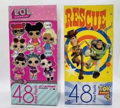 Lot 2 Disney Puzzle Pixar Rescue Squad and LOL Surprise 48 Piece-11" x 15" New - Image 1 of 2