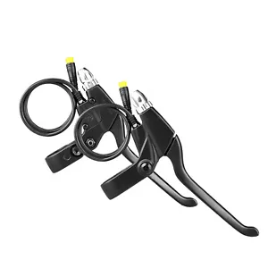 Mechanical Bike Brake Levers 1 Pair Aluminum Electric Bicycle Part Brand New - Picture 1 of 14
