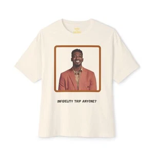 Clay Gravesande - Infidelity Trip Anyone? T-shirt l Love Is Blind - Season 6 - Picture 1 of 5