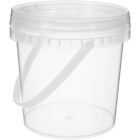 Clear Plastic Ice Buckets With Handles - 5 Pack-Rw