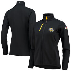 Women's Antigua Black/Gold Killer 3's Logo Generation Full-Zip Jacket