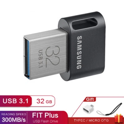 Samsung Fitplus UDisk 32 GB USB 3.1 Unidad Flash Dispositivo de Memoria Pen Stick Almacenamiento Foto 1 de 4