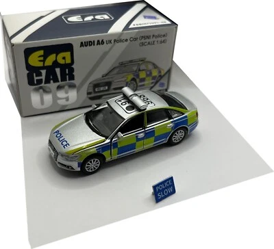Audi A6 Psni UK Northern Irlanda Polizia Auto 1/64 Scala Modellino Auto Era - Immagine 1 di 4