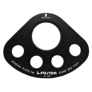 Placa de aparejo grande de 5 orificios Fusion FP-8144-2, negra - Imagen 1 de 2