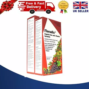 Floradix flüssige Eisenformel enthält Gluten 500ml - 2er Pack - Bild 1 von 3