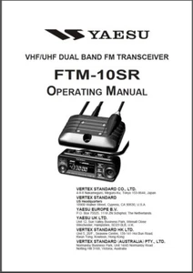 Yaesu FTM-10SR Operating Manual: 112 Pages, Coil Bound, Lays flat, Pvc Covers - Zdjęcie 1 z 2