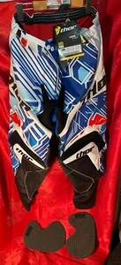THOR Fusion Blue S4 Core Motocross Pants Men's Size 34 #2901-4406 - Picture 1 of 8