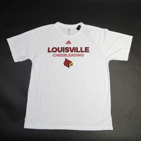Louisville Cardinals adidas Climalite Short Sleeve Shirt Men's White New Cover