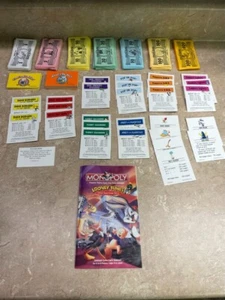 Looney Tunes Monopoly - Replacement Parts "Play Money" Deed Cards What's Up Doc - Picture 1 of 10