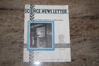 Science News Letter, The weekly summary of current science, July 16, 1938 - Image 1 of 4