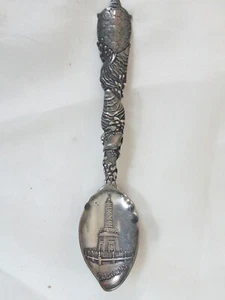 ANTIQUE J. ARMIGER Co. BALTIMORE STERLING SILVER GOLD WASH TURTLE SOUVENIR SPOON - Picture 1 of 3