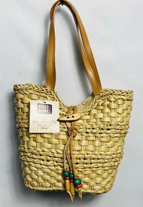 Borsa a mano vintage Faded Glory 100% mais husk nuova con etichetta  - Foto 1 di 4