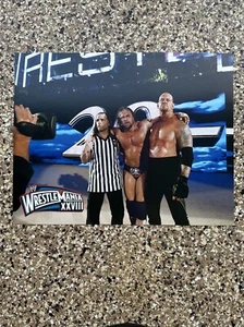 WWE WWF WRESTLEMANIA XVIII 28 11x14 Poster 2 Sided Undertaker HHH Shawn Michaels - Picture 1 of 2