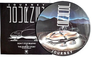 NM/NM Journey Don't Stop Believin' 12" VINYL PICTURE DISC 1982 Boston Foreigner - Picture 1 of 2