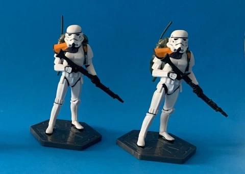 STAR WARS DISNEY DELUXE FIGURNE SANDTROOPERS 3 IN. SERIES LOT OF 2 Cover