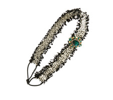 Cara Women's Ruffle Head Wrap Green Multi 3017