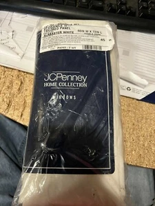 JC PENNY--ELEGANCE II TAILORED PANEL--ALABASTER WHITE--60" X 27" - Picture 1 of 2