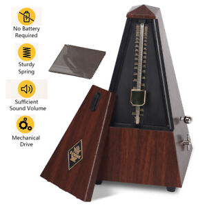 Mechanical Metronome Vintage Music Timer Copper Tempo Piano Guitar Drums Violin