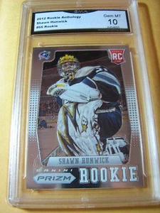SHAWN HUNWICK BLUE JACKETS 2012 ROOKIE ANTHOLOGY PRIZM ROOKIE RC # 66 GRADED 10 - Picture 1 of 1