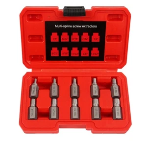 Stay Prepared with 10Pcs Screw Extractor Set for Unexpected Broken Bolts - Picture 1 of 13