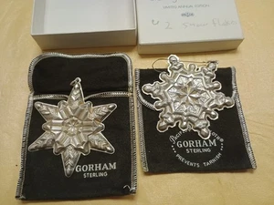 Sterling Silver Lot Gorham Snowflake Lot Of 2 - Picture 1 of 5