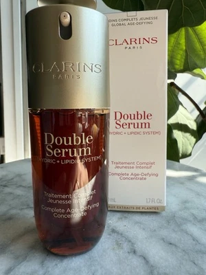 娇韵诗双效抗衰老精华 50 毫升 1.7 盎司。 全新! — 第 1/4 张图片