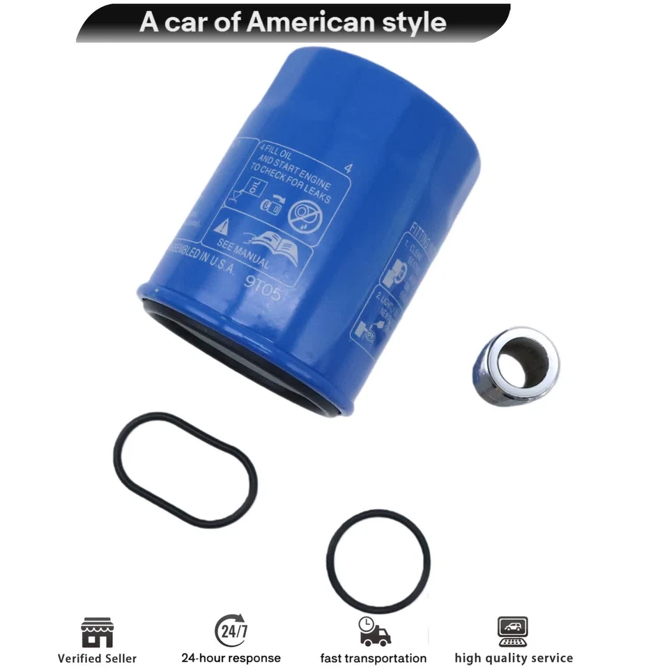 Oil Filter+Holder+Base Ring Seal Gaskets 15400PLMA02 For Acura CL ILX Integra - Image 1 of 4
