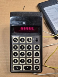 SEARS 8 Calcolatrice Vintage 728.58862 - Funzionante - Ha bisogno di batteria nuova - Foto 1 di 6