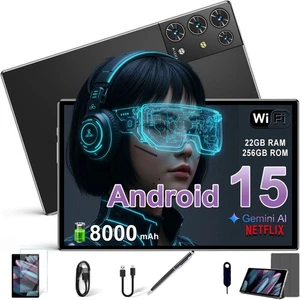 Pad 6 WIFI Tablet 22GB 256GB Tablets 10 Zoll Android 15 Dual Kamera Octa-Core - Bild 1 von 12