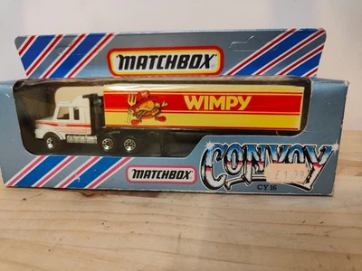 Matchbox Convoy Scania Box Truck Wimpy Hamburgers Model Car Boxed 155mm CY-16 d - Image 1 of 4
