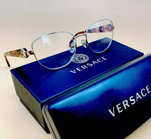 Monturas de gafas Versace VE 1246 B 1427 ORO HABANA CRISTAL 54-17-135 ¡Original! - Imagen 1 de 10