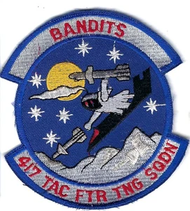 PATCH USAF 417TH TACTICAL FIGHTER TRAINING SQ TFTS TONOPAH RANGE JT-46 - Picture 1 of 1