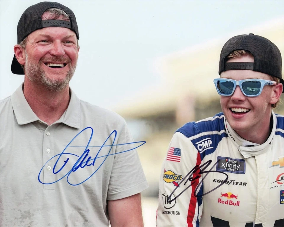 2X Autografiado 2025 Connor Zilisch & Dale Earnhardt Jr. #88 Weathertech - Indy B Foto 1 de 1