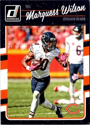 2016 Donruss Marquess Wilson #53 Chicago Bears Football Card - Image 1 of 2