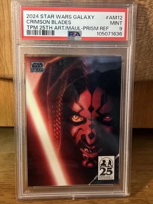 2024 Star Wars Galaxy Crimson Blades /75 Darth Maul PSA 9 AM12 Galactic Maul /99 - Image 1 of 4