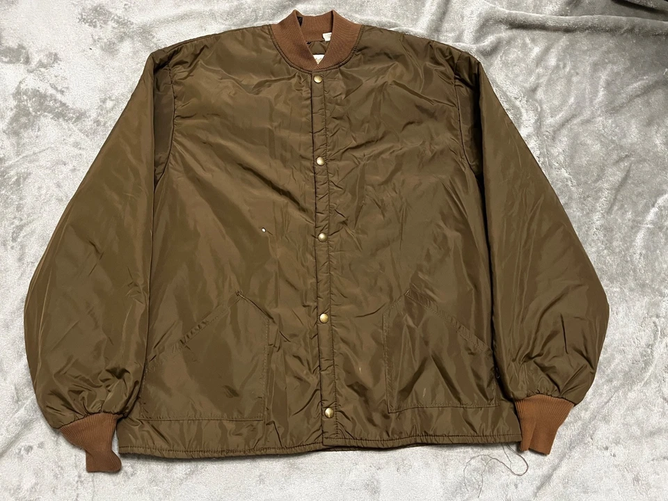 Винтажная коричневая легкая охотничья куртка Cabela's на пуговицах мужская размер XL высокая - Изображение 1 из 4