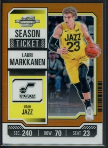 2023-24 Panini Contenders Optic Lauri Markkanen Season Ticket Orange Prizm /49 - Picture 1 of 2