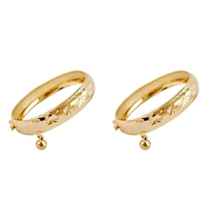 2er Pack Simuliertes Gold Armband Kleinkind Armreif Armbänder Baby Kind Geschenk - Bild 1 von 12