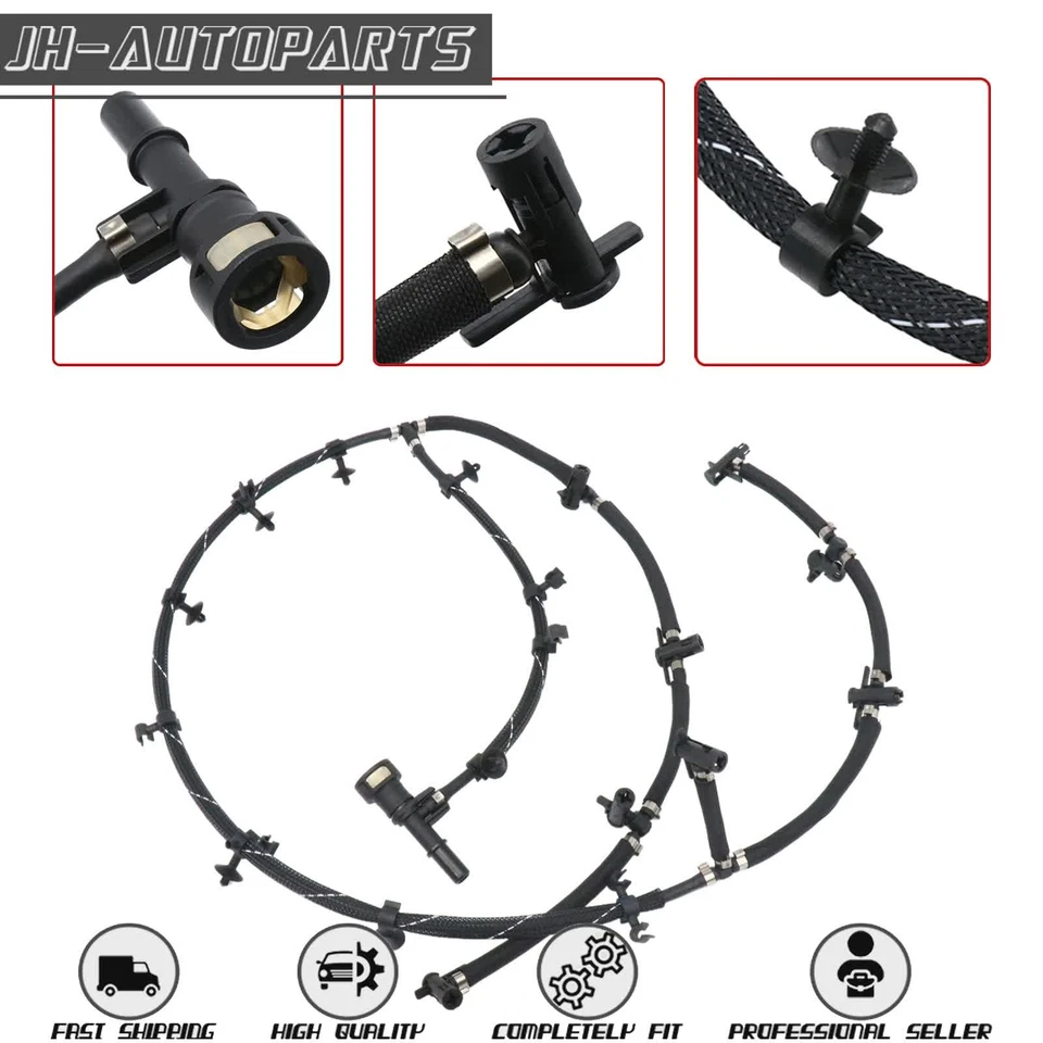 Línea de retorno de inyector de combustible para Ford F-250 F-350 F-450 F-550 Super Duty 2011-2016 Foto 1 de 4