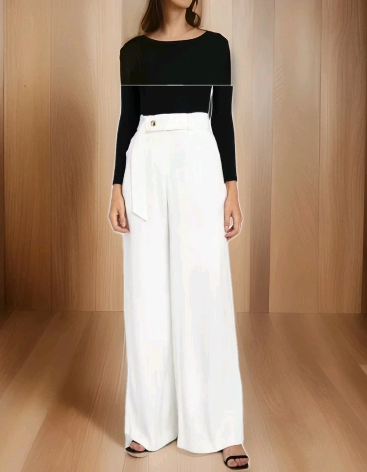 Pantalones para mujer IRO Hastro de pierna ancha con cinturón talla 44 EU (L - XL US) NUEVOS CON ETIQUETAS $385,00 Foto 1 de 4