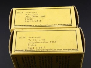 Vintage Newsweek Magazine 1967 Micro Film Annual Set Microfiche Lot Jan - Dec - Picture 1 of 6
