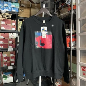 Kaws X Andy Warhol x Uniqlo Mens Sweatshirt Black Red Companion - Size S Small - Picture 1 of 8