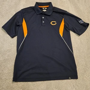 NFL Chicago Bears Team Apparel Polo Shirt Mens Medium Football Fan Gear - Picture 1 of 6
