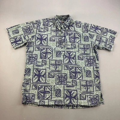 Camisa Hawaiana De Colección Reyn Spooner Phil Edwards Para Hombre Pequeña Verde Patrón Floral Foto 1 de 4