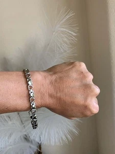 Heart Magnetic Bracelet 11 magnets Women Girls Renew Energy Balance Power Joy RX - Picture 1 of 10
