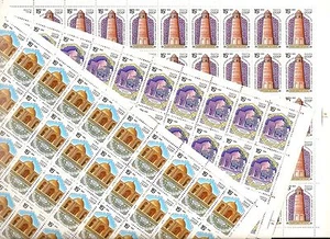 USSR 1991 - n°YT 5833-5835 MNH ** 45€ HISTORIC ARCHITECTURE (3 Sheets) - Picture 1 of 1
