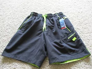 BNWT Speedo swim trunks, Men, black/green, size S, Tag $42 - Picture 1 of 5