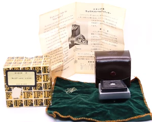 MINT early Nippon Kogaku WAIST LEVEL FINDER NIKON F WLF 1b GREEN VELVET, BOX - Picture 1 of 10