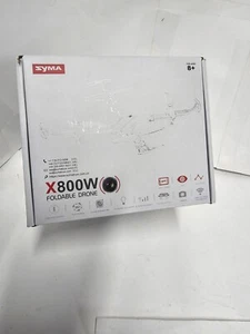 Syma X800W Black Remote Control Foldable Drone Quadcopter With Manual, 2 Battery - Picture 1 of 13